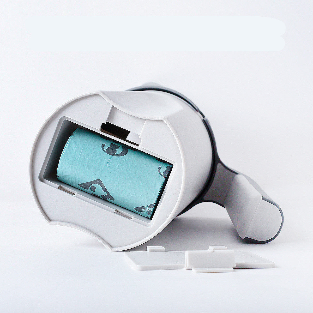 Cat litter scoop with removable waste storage container for cat litter disposal