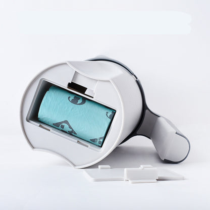 Cat litter scoop with removable waste storage container for cat litter disposal