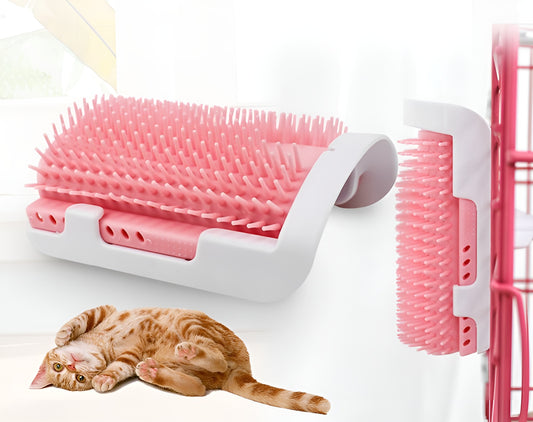 Cat Self Grooming Massage Brush with Catnip